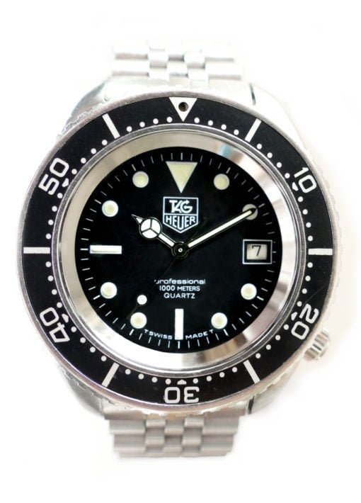 Circa 1989 TAG Heuer 980.023N Vintage Deep Dive Watch 1000 Meters - Farfo.com
